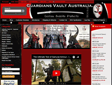 Tablet Screenshot of guardiansvaultaustralia.com